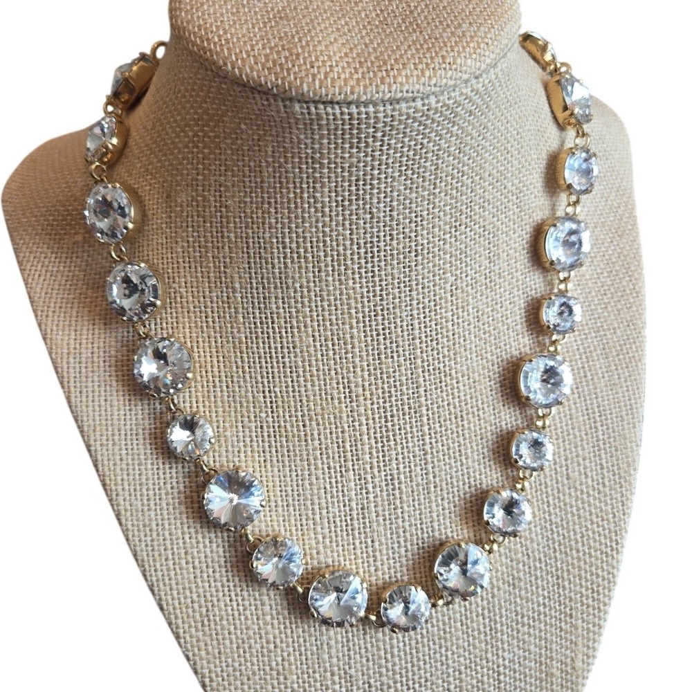 Roxanne Assoulin Statement Necklace‎ Gemstone Crystal Round Gold Bridal Formal